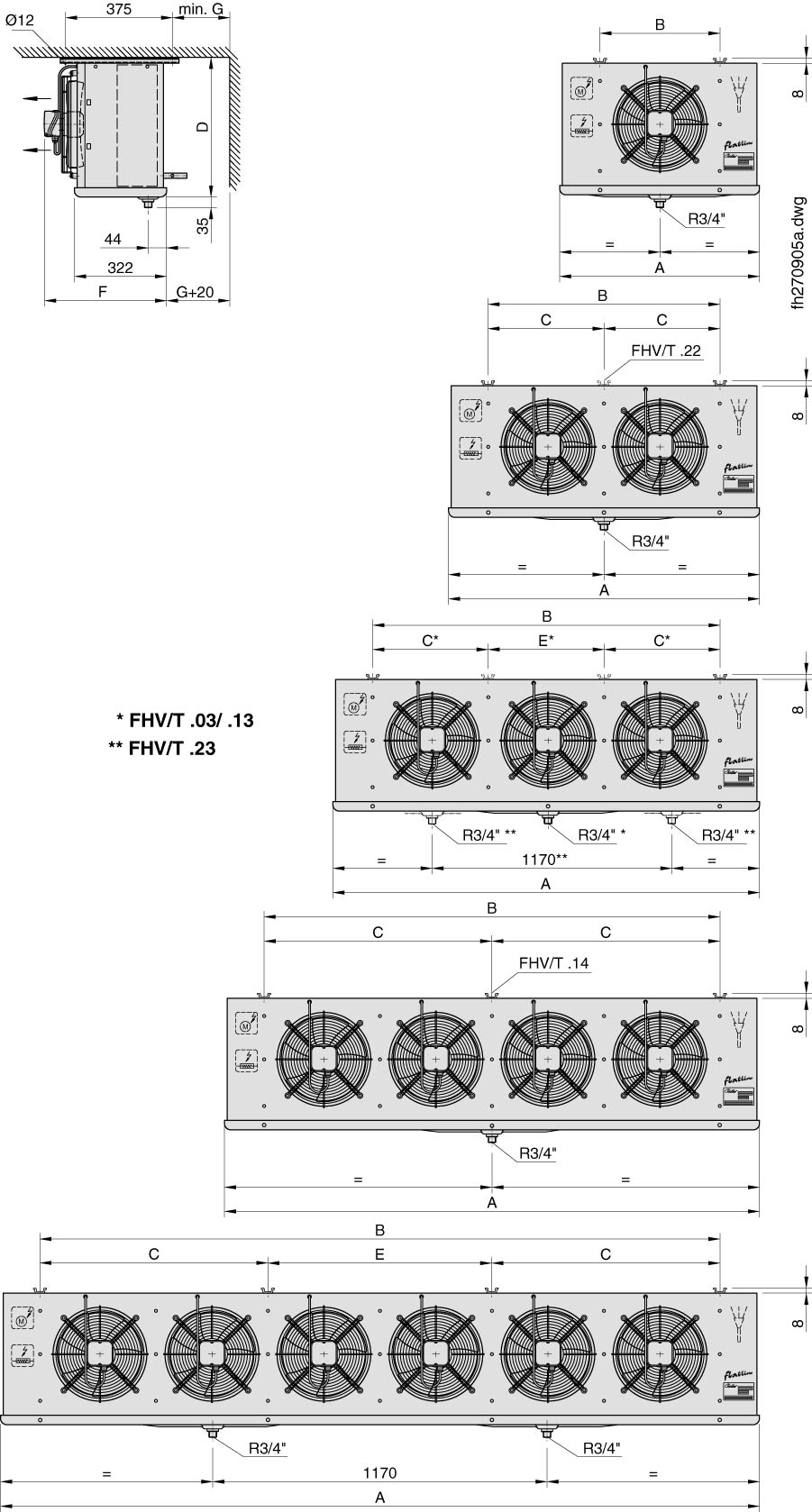 FHVT 606  (Elec Defrost)  6290w - Image 7