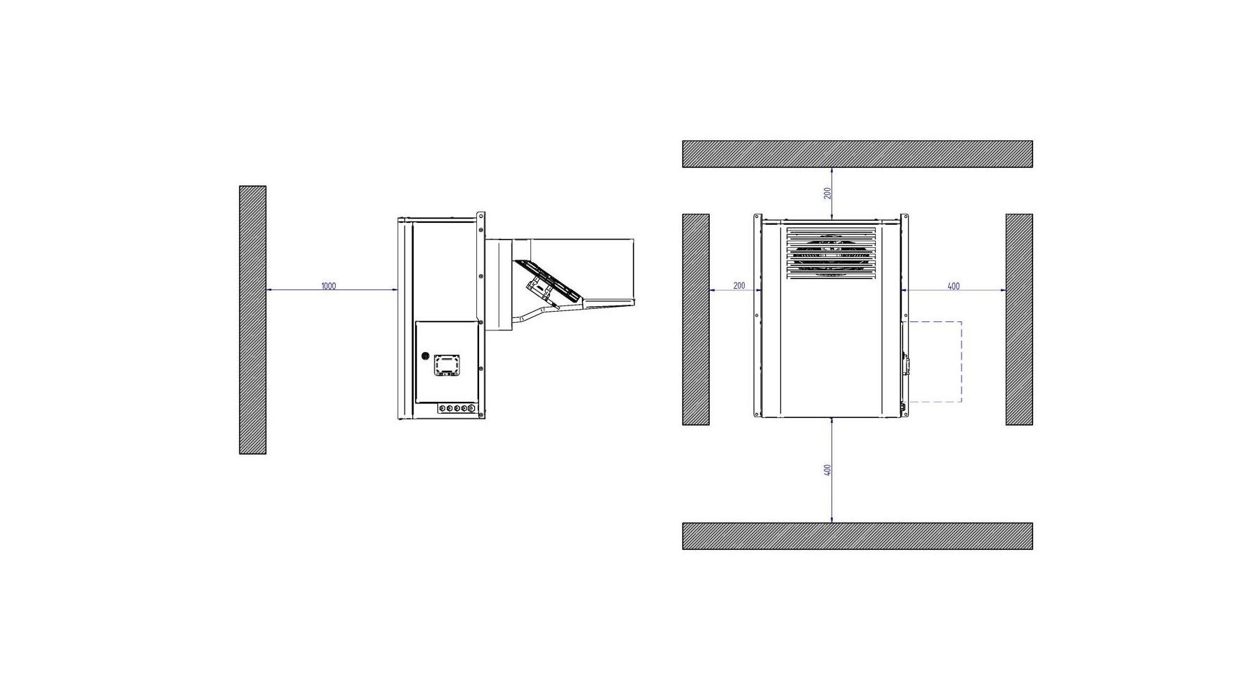 BD2251LA20P11 Weatherproof Wall Mounted Freezer 1 ph- Nom: 1214 W - Image 3