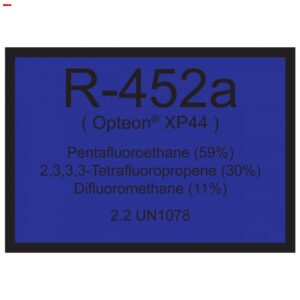 Refrigerant ID Labels (pack 10) 75 x 100mm - R452a  (XP44)